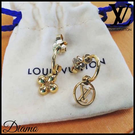 louis vuitton dangling earrings|Louis Vuitton refurbished earrings.